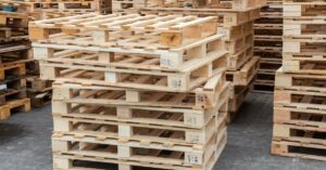 stacked pallet racks